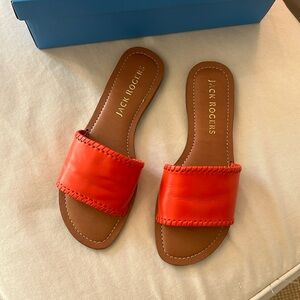 Jack Rogers Sofia Leather Slide Sandals